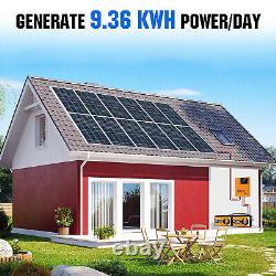 ECO-WORTHY 2400W Watt Solar Panel Kit Complete System & 5120WH LiFePO4 Battery