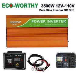 ECO1600W Watt Off Grid Complete Solar Panel Kit 3500W Inverter 400Ah Gel Battery