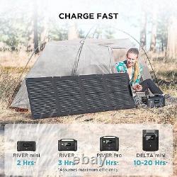 EcoFlow 110W Outdoor Camping Portable Solar Panel Foldable Solar Power Used