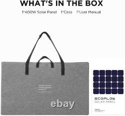 EcoFlow 400 Watt Portable Solar Panel for Power Stations, Foldable Solar Charger