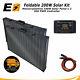 Expertbattery 200 Watt Monocrystalline Foldable Solar Panel Kit, Suitcase Panel