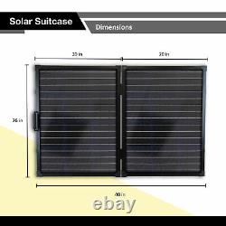 ExpertBattery 200 Watt Monocrystalline Foldable Solar Panel Kit, Suitcase Panel