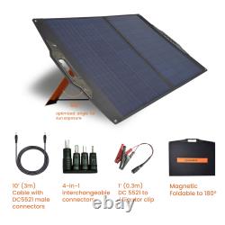 FLEXSOLAR C100 100 Watt Foldable Portable Solar Panel Charger with Stand and Bag