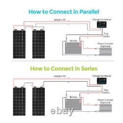 Flexible Solar Panel 100 Watt 12 Volt Monocrystalline Bendable Mono Off-Grid