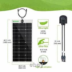 Flexible Solar Panel 100W 24V/12V Monocrystalline Bendable 100 Watt