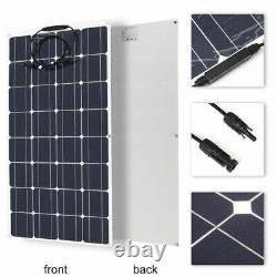 Flexible Solar Panel Kit 50A Controller Cable PV Adapter Wire Power Source Tools