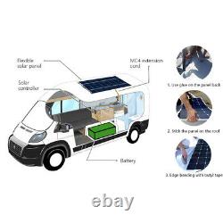Flexible Solar Panels 120Watt Monocrystalline, for Motorhomes, Vans, Boats