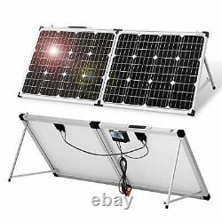 Foldable Solar Panel 100 Watt Monocrystalline Solar Suitcase Portable with