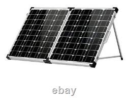 Folding Solar Panel 100 Watts 18V+ 10A Charge Controller 12V Battery Charging RV