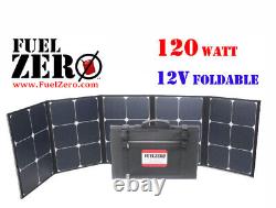 FuelZero 120W 12V FOLDING / FOLDABLE Monocrystalline Solar Panels