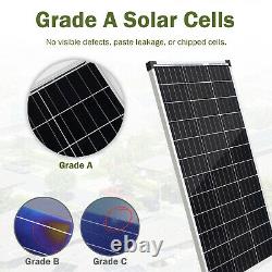 HQST 100 Watt Monocrystalline Solar Panel for Battery Charging Boat, Caravan, RV