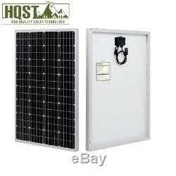 HQST 200W 2PCS 100 Watt 12V Mono-crystalline Solar panel RV Marine Home OFF GRID