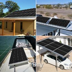 HQST 200W 2PCS 100 Watt 12V Mono-crystalline Solar panel RV Marine Home OFF GRID