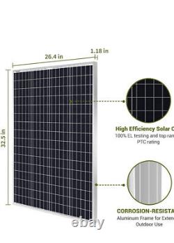 HQST 400 Watt 12V Monocrystalline Solar Panel High Efficiency Module PV Power