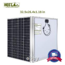 HQST 400 Watt 4 pcs 100W 12 Volt Monocrystalline Solar Panel for Boat, Caravan