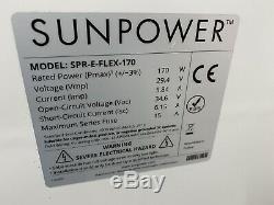 Highest Quality Flexible SunPower E-Flex 170 watt Solar Panel WITH Cables