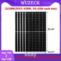 House Solar Panel 2,250 WATTS / 5 450 Watt Solar Panels Glass Free Shipping