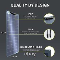 Hqst 100w 12v Flexible Monocrystalline Solar Panel9bb 100 Watts Mono Solar Panel