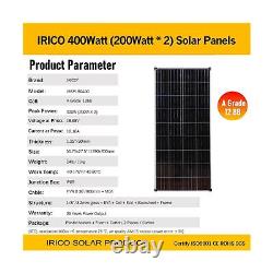 IRICO 400 Watt Solar Panels 18V 12BB Monocrystalline Solar Panel, Grade A Hig