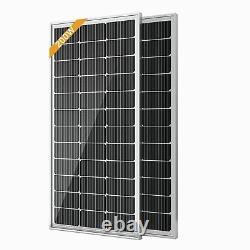 JJN 9BB Solar Panel 12V 100 Watt Monocrystalline High Efficiency Solar Panels