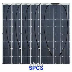 Mono-crystalline Solar Panel Cell Flexible 12V 24 Volt 100 Watts Solar Batteries