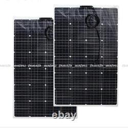 Monocrystalline Flexible Solar Panel 100 Watts 18V Off Grid RV Home 81x61CM