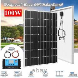 Monocrystalline Solar Panel 100 Watts Rigid Off-Grid Charge for RV Marine Home
