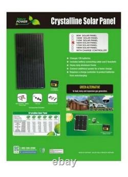 NATURE POWER 165-watt Monocrystalline Solar Panel for 12- volt Charging