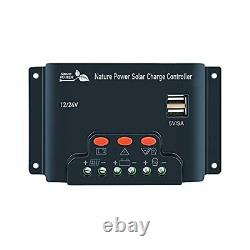 Nature Power 50200 200 Watt Crystalline Solar Panel with 12V Charge Controller