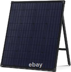 Nekteck 100 Watt Portable Monocrystalline Solar Panel with Waterproof Design & H