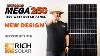 New Design Rich Solar Mega 250 Watt Monocrystalline Solar Panel