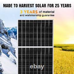 New Solar Panel 200 Watts 2pcs 100W Monocrystalline 12 Volt RV Boat Off Grid 24V