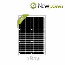 NewPowa Mono 25W Watt 12V Solar Panel High Effciency Module 20 Watt RV