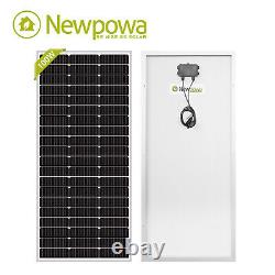 Newpowa 100 Watt Solar Panel Mono 12V for Home RV Maribe Battery Charge