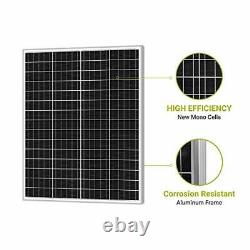 Newpowa 100 Watts 12 Volts Monocrystalline Solar Panel 100W 12V Compact Desig