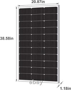 Newpowa 100 Watts Monocrystalline 100W 12V Solar Panel High Efficiency Mono RV