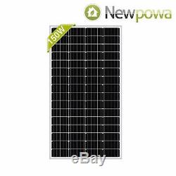 Newpowa 150W Watt Monocrystalline Solar Panel 3FT Cable with connector Off grid