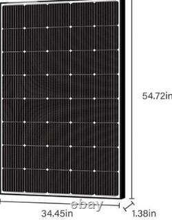 Newpowa 220W Watts200W Solar Panel 12V Mono Off Grid Charger for RV Boat Camper