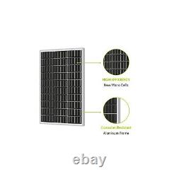 Newpowa 75W(Watt) Solar Panel Monocrystalline12V High Efficiency PV Module Hi