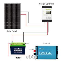 Newpowa Solar Panel 1000 Watt Mono for 12V Off-Grid System RV Marine Roof