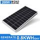 Pfctart 100 Watt 200w 400w 600w Solar Panel For Home 12v 24v Solar Kit Off Grid