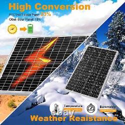 PFCTART 120 Watt Mono Solar Panel Kit 20A Controller Extension Cable for Home RV
