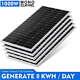 Pfctart Solar Panel 200 Watts Mono Generates 1.6kwh/day For Rv Shed Camper Boat