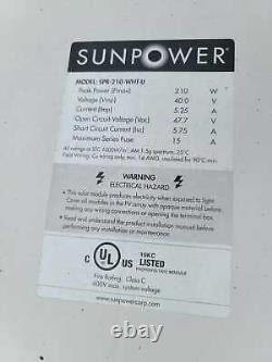 Pallet Of Used 210 Watt Sunpower Mono Solar Panels With Free Shipping