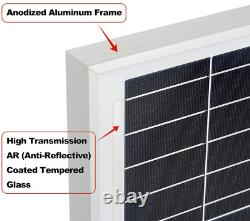 RICH SOLAR 200 Watt 24 Volt Monocrystalline Solar Panel High Efficiency Solar Mo