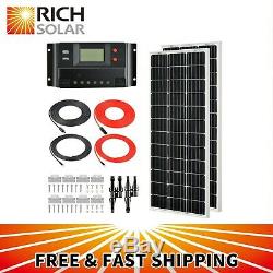 RICH SOLAR 200 Watts 12 Volts Mono Solar Kit with 30Amp PWM Charge Controller