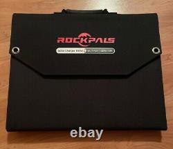 ROCKPALS 100W Portable Solar Panel With Bracket