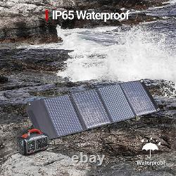 ROCKPALS RP-82 100 Watt Foldable Solar Panel Powering Station with Kickstand