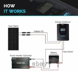 Renogy 100 Watt 12 Volt Monocrystalline Solar Panel, Compact Design 42.4 X 20.0