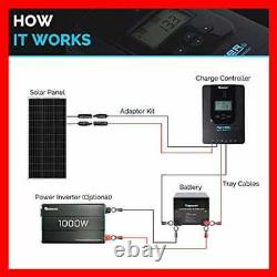 Renogy 100 Watt 12 Volt Monocrystalline Solar Panel Compact Design 42.4 X 20.0 1